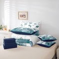 thumbnail image 6 of Erosebridal Ocean Conch Animals 7 Pieces Bedding Comforter Set,Watercolor Sealife Turtle Coral Full Bedding Set For Teens,Reversible, 6 of 7