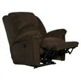 thumbnail image 5 of Dolan Power Lay Flat Recliner in Chocolate Brown Polyester Fabric, 5 of 13