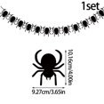 thumbnail image 3 of AKEGAMN “Halloween Fright Night” Creative Skeleton Theme Flag Banner Decoration Set Holiday Scene Layout Wall Stickers Hanging Decorations New Design, Showing Taste: As a new Halloween product, a la, 3 of 4