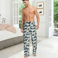 thumbnail image 4 of PISONIC Funny Mens Pajama Pants Lounge Men's Pajama Bottoms Soft Sleep Pants With Pockets Drawstring, 4 of 7