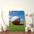 thumbnail image 4 of Framed Canvas Art Wall Decor Canvas Prints Pictures Wall Art,Golf Ball On The Green Golf Course Artwork for Home Decor, Living Room, Office-16x24 Inches, 4 of 4