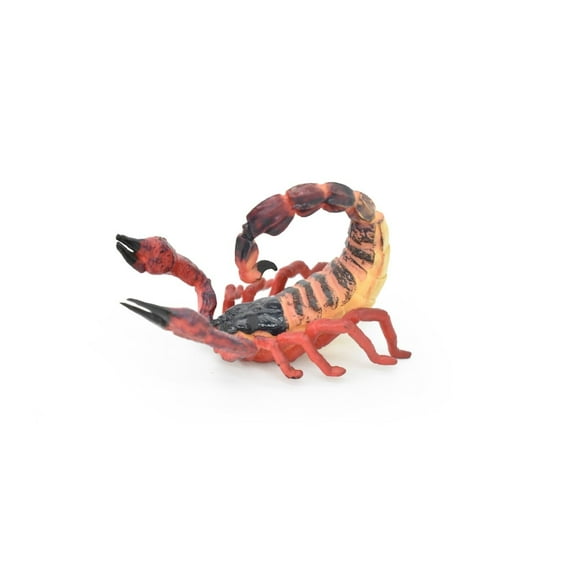 Scorpion Toy, Bug, Red, Arachnids, Very Realistic Rubber Figure, Model, Educational, Animal, Hand Painted Figurines, 3" CH081 BB82