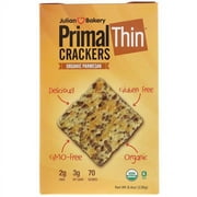 Julian Bakery, Primal Thin Crackers, Organic Parmesan, 8.4 oz Pack of 2
