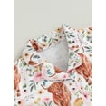 thumbnail image 5 of Douhoow 1-6Y Unisex Baby Pajamas Summer Cow Print Short Sleeve Button Shirt Shorts 2Pcs Sleepwear, 5 of 8