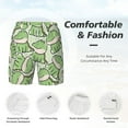 thumbnail image 6 of Picia Cute Crocodile pattern Mens Swim Trunks with Compression Liner Stretch Beach Shorts Quick Dry with Zipper Pockets No-Chafing Board Shorts-X-Large, 6 of 9