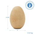 thumbnail image 5 of 50 Smooth Standable Wooden Easter Eggs to Paint, Quality Large Wooden Eggs for Crafts, Wooden Easter Egg Paint 4-3/8 in, by Woodpeckers, 5 of 8