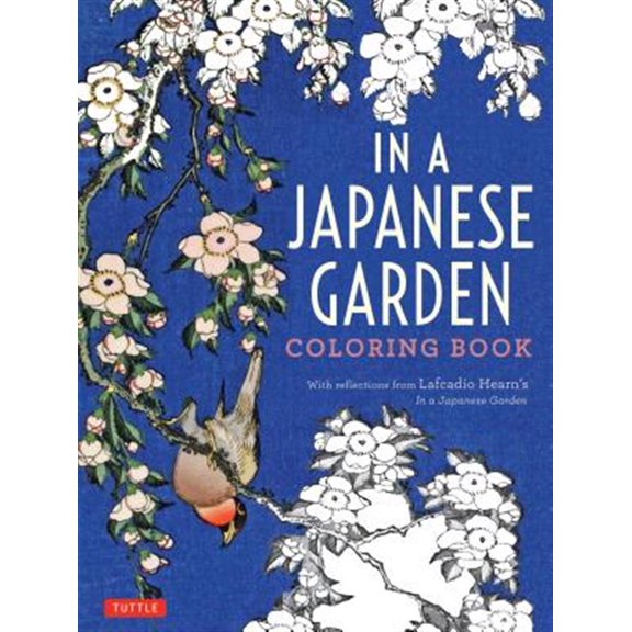 Pre-Owned In a Japanese Garden Coloring Book: With Reflections from Lafcadio Hearn's 'in a Japanese Garden', (Paperback)
