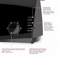 thumbnail image 4 of Elite Gourmet Grille-Pain à Fentes Longues 4 Tranches, Noir avec 6 Réglages de Toast, Décongélation, Réchauffage, Fonctions d'Annulation, Fentes Extra Larges, 4 of 5