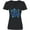 AB-Black, variant on Inktastic Happy Hanukkah Blue Stars of David and Snowflakes Women's V-Neck T-Shirt