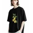 thumbnail image 5 of Men's T-Shirt Summer Yellow Lemon Short Sleeve Casual Tee Classic Crew Neck T-Shirt for Men, S, 5 of 7