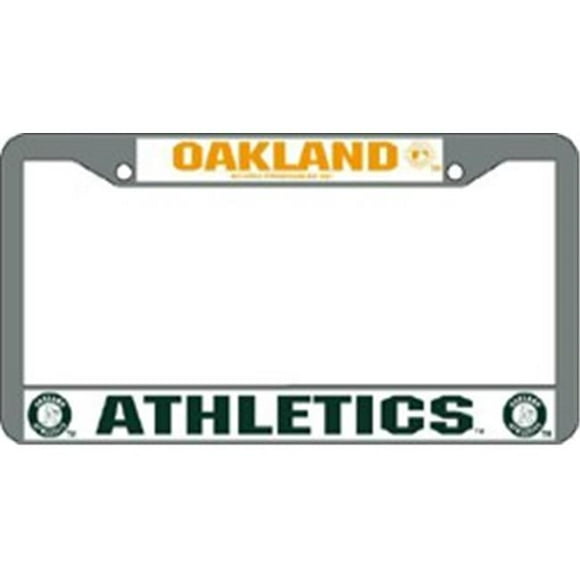 Oakland Cadre de Plaque d'Immatriculation Athlétique Chrome