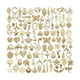 thumbnail image 1 of 200 piezas de colgantes con dijes variados, pequeños colgantes con orificio para decoración de joyería. Oro, 1 of 9