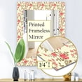 thumbnail image 3 of DESIGN ART Designart 'Pink Blossom 17' Mid-Century Mirror - Vanity Printed Mirror 23.7 in. wide x 31.5 in. high, 3 of 4
