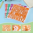 thumbnail image 3 of Uxcell 10 Sheets Letter Stickers, Self-Adhesive Alphabet Stickers for Bulletin Board Letters Kit Mailbox Numbers Labels DIY Crafts Art Making, Orange, 3 of 7