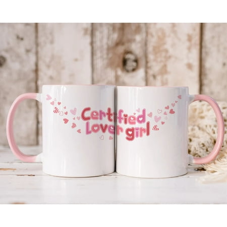 

Familyloveshop LLC Certified Lover Girl Valentine Mug Couple Mug Valentine Gift Love Mug Gift For Girlfriend