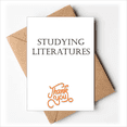 thumbnail image 1 of Frase corta de estudiar literatura Nota en blanco del sobre de la tarjeta de agradecimiento, 1 of 4