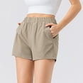 thumbnail image 4 of Itsame Summer Short Sweatpants Womens Sports Lanyard Shorts Solid Color Short Pants Khaki Size M, 4 of 7