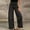 *Black, variant on Women's High Waisted Wide Leg Jeans,Casual Cropped Denim Pants with Ruff Hem Black,Women's Plus XL