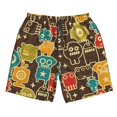 thumbnail image 2 of KLL Robot and Monsters Men's Casual Summer Beach Shorts Hawaiian Shorts with Pockets-3X-Large, 2 of 6