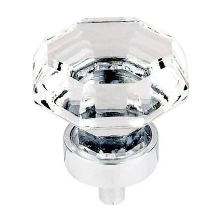 Top Knobs TK128 Top Knobs Tk128 Clear 1-3/8" Geometric Cabinet Knob From The Crystal