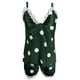 thumbnail image 1 of Pijamas de satén Gibobby Mujer Camisón de Dos Piezas con Tirantes de Seda de Imitación Lunares Verde M, 1 of 3