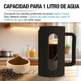 thumbnail image 4 of Cafetera Prensa Francesa de Vidrio Casa Litus 1 Litro Moderna Molido Medio, 4 of 8