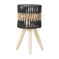 thumbnail image 1 of koolsoo Floor Planter with Paper Rope Basket Rustic for Home Decoration Versatile Sturdy Simple Assembly Wooden Legs Indoor Flowerpot Size S, 1 of 8