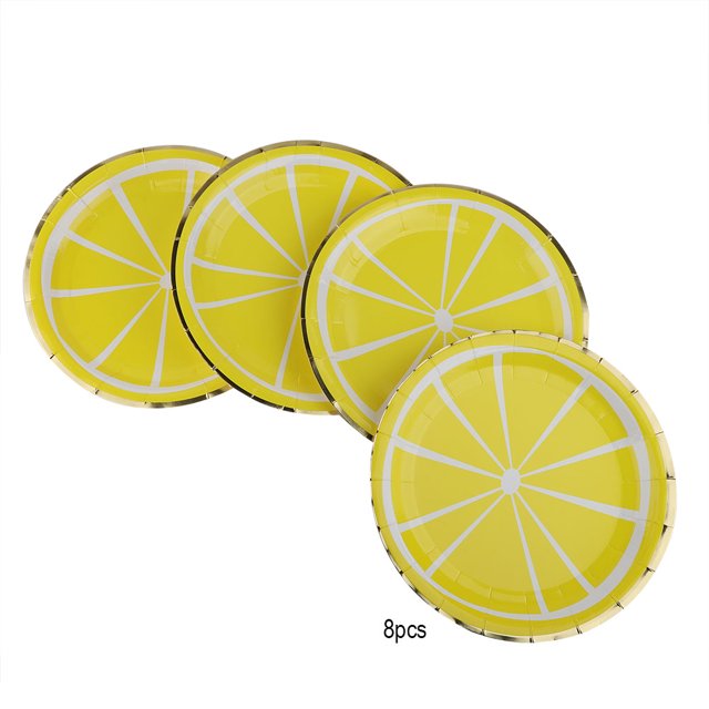 Perfecto para fiestas de cumpleaños y bodas, juego de 8 platos desechables para tartas de polietileno de primera calidad de 9 pulgadas
