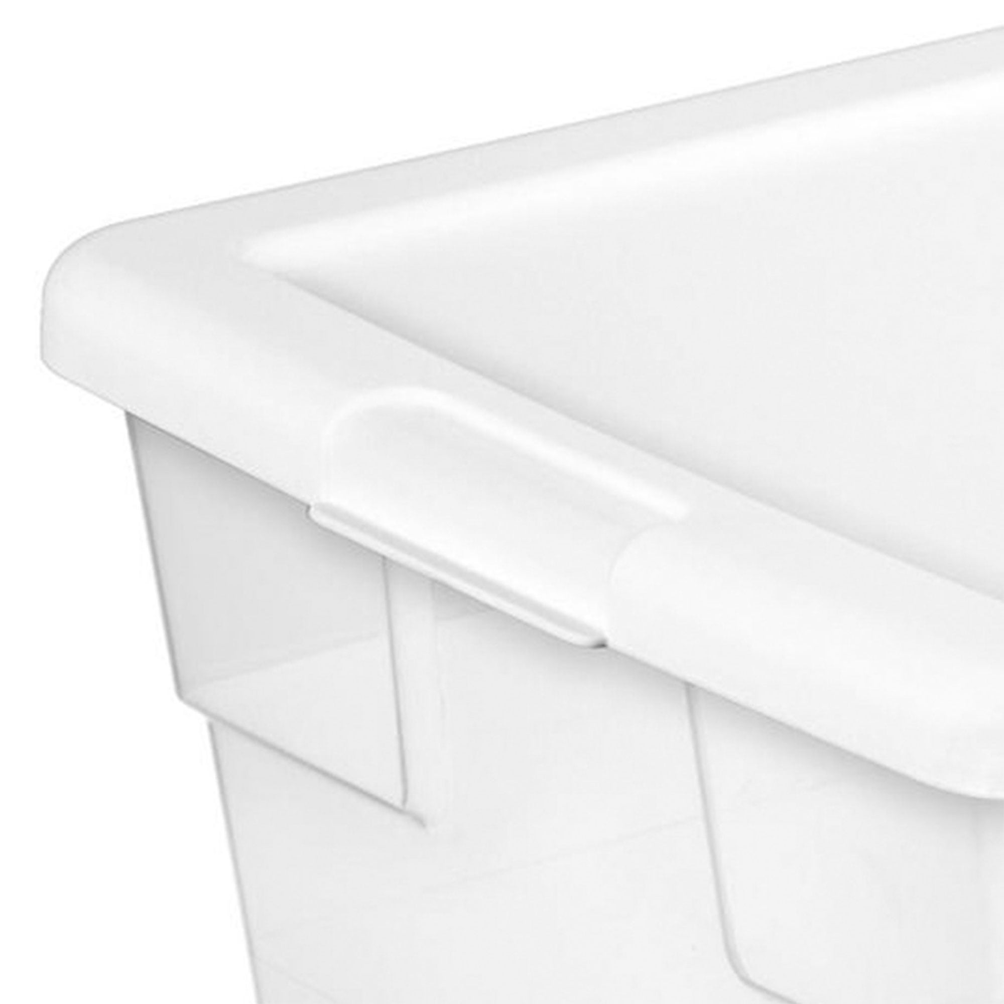 Sterilite 16 qt. Plastic Stacking Storage Container Box w/ Lid in Clear,  96-Pack 96 x 16448012 - The Home Depot