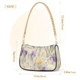 thumbnail image 3 of FORMRS Womens Shoulder Bag with Chain Strap Clutch Purse Cute Tote Handbag, Purple Floral Rabbit, 3 of 7