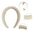 thumbnail image 2 of Unique Bargains 1 Pc Fashion Simple Elegant Twill Headband for Women for Girls 6.50"x5.91" Beige, 2 of 4