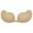 Beige, variant on DODOING Womens Push Up Sticky Strapless Backless Silicone Self Adhesive Invisible Bra Cute Mango Shape