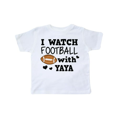 

Inktastic I Watch Football with My Yaya Gift Toddler Boy Girl T-Shirt
