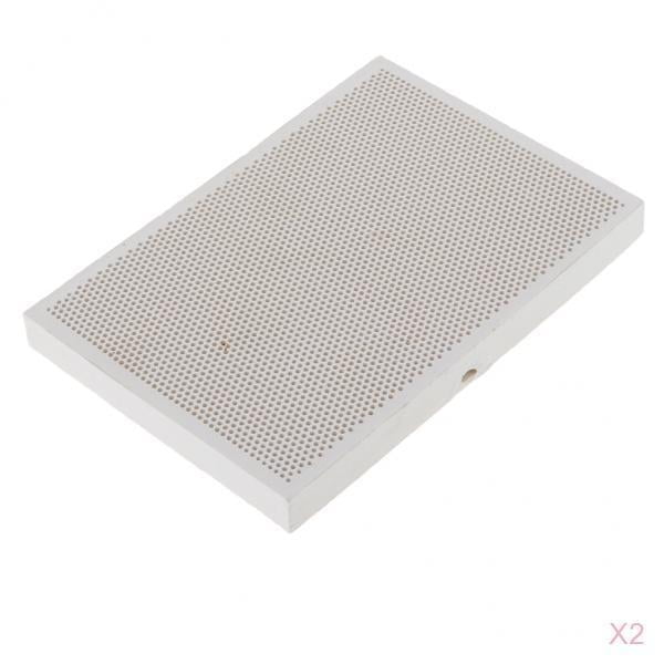 2pcs Insulating Firebrick 13.6x9.7x1.2cm Fire Brick Handwork Thermal Welding