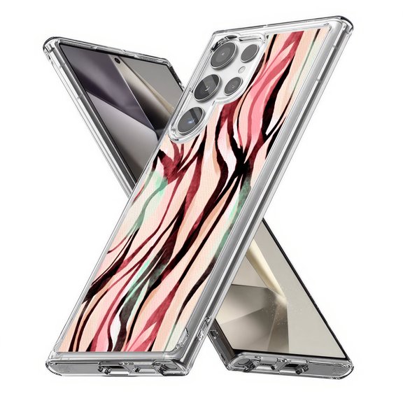 TalkingCase Slim Fit Phone Case Compatible for Samsung Galaxy S24 Ultra(Not S24, S24  Plus), Watercolor Design Print, Lightweight,Flexible, USA Print