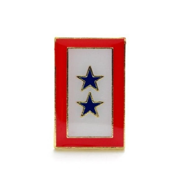 Wholesale Lot Of 12 Double Blue Star Flag Banner Lapel Hat Pin Marines Army PPM595