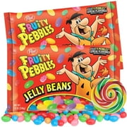 Fruity Pebbles Jelly Beans Candy, Candy Bowl Fillers, Pack of 2, 12 Ounces per Bag