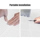 thumbnail image 5 of Alfombrillas de baño impermeables con agujeros, para uso en interiores y exteriores, blanco, 5 of 6