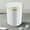 White, variant on Mini Trash Can with Lid,Tiny Plastic Trash Bin,Push-type Desktop Trash CanCounter Garbage Lint Bin for Bathroom,Office,Kitchen,Desk,Coffee Table