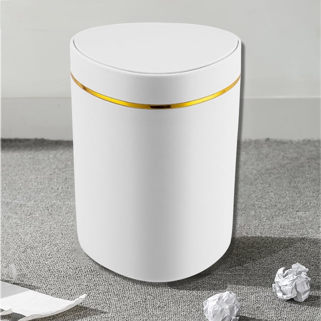 Push-type Desktop Trash Can Small Coffee Table Office Living Room Study Room With Lid Trash Can