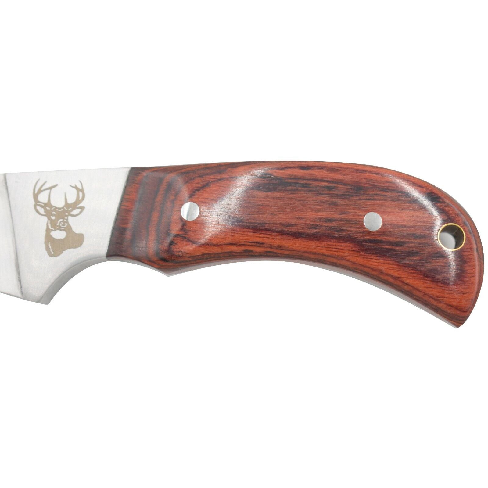 Wild Turkey Handmade 8'' Wildlife Collection Fixed Blade Hunting Knife w. Sheath