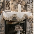 thumbnail image 2 of Gold Lace Mantel Scarf (19" x 90"), 2 of 4