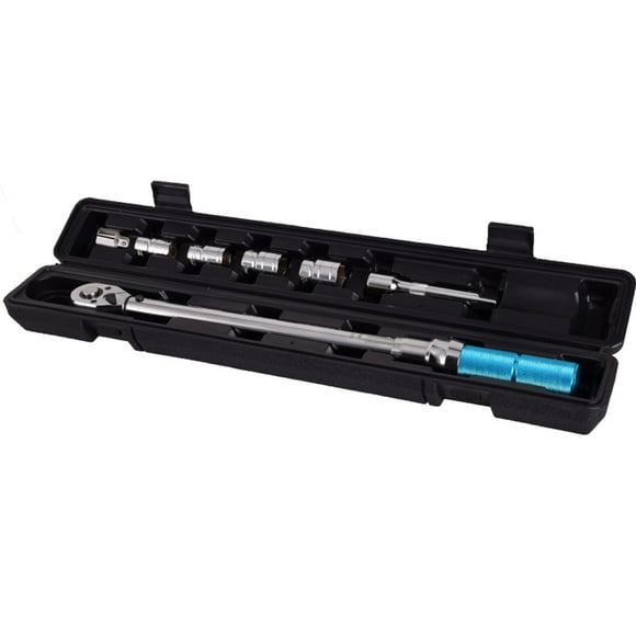 Amdohai 7PCS 20~210N.m Steel Torque Wrench Socket Set 1/2 Torque Wrench 1/2 Hexagonal Socket Auto Inspection