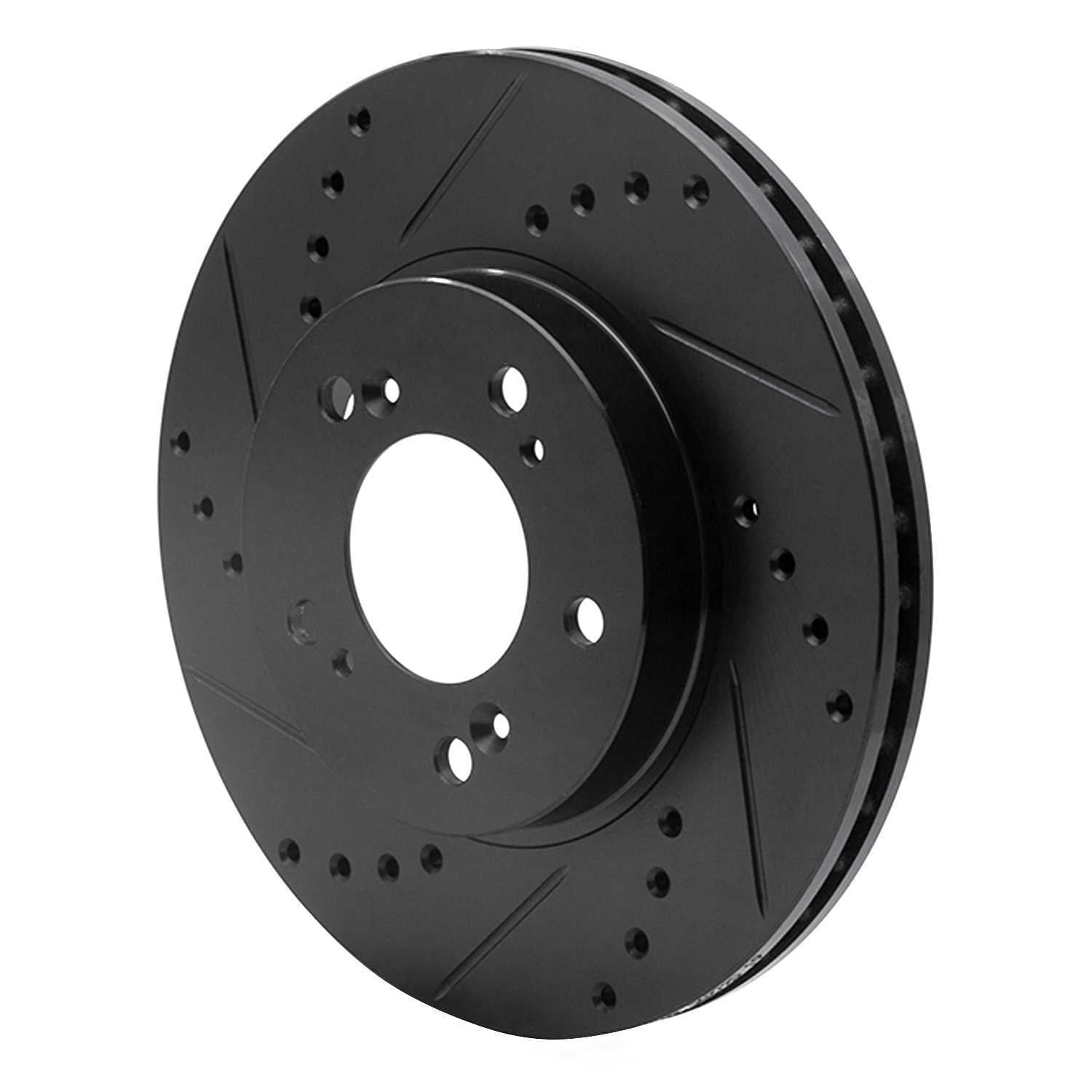 Dynamic Friction Company 633-59040L DFC Brake Rotor - Drilled And Slotted - Black