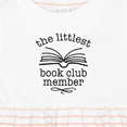 thumbnail image 4 of Inktastic Littlest Book Club Member Baby Reading Girls Baby Dress, 4 of 5
