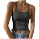 thumbnail image 3 of Ropa para mujer,Camisola de mujer, blusa sin mangas con cuello redondo, tela a rayas, ropa informal para el hogar y las vacaciones, sopatenor, 3 of 7