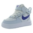 thumbnail image 4 of Nike Force 1 Mid EasyOn Leather Infant/Toddler Shoes Size 7, Color: Football Grey/Persian Violet, 4 of 4
