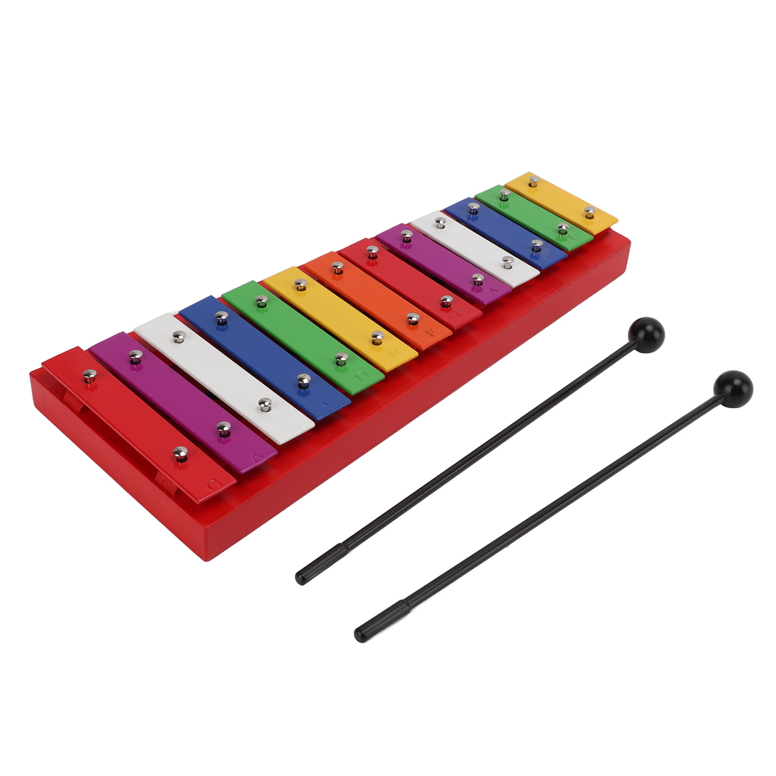 13 Tones Xylophone Professional Glockenspiel Non Burrs Crisp Sweet Sound Unique Traditional Design for Toy