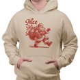 thumbnail image 2 of Santa Nice Nice Baby Hoodie Sweatshirt Unisex 4X-Large Sand, 2 of 5