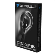 Decibullz - Custom Molded Contour ES in-Ear Headphones, Easily & Quickly Shaped to Your Ears, Black